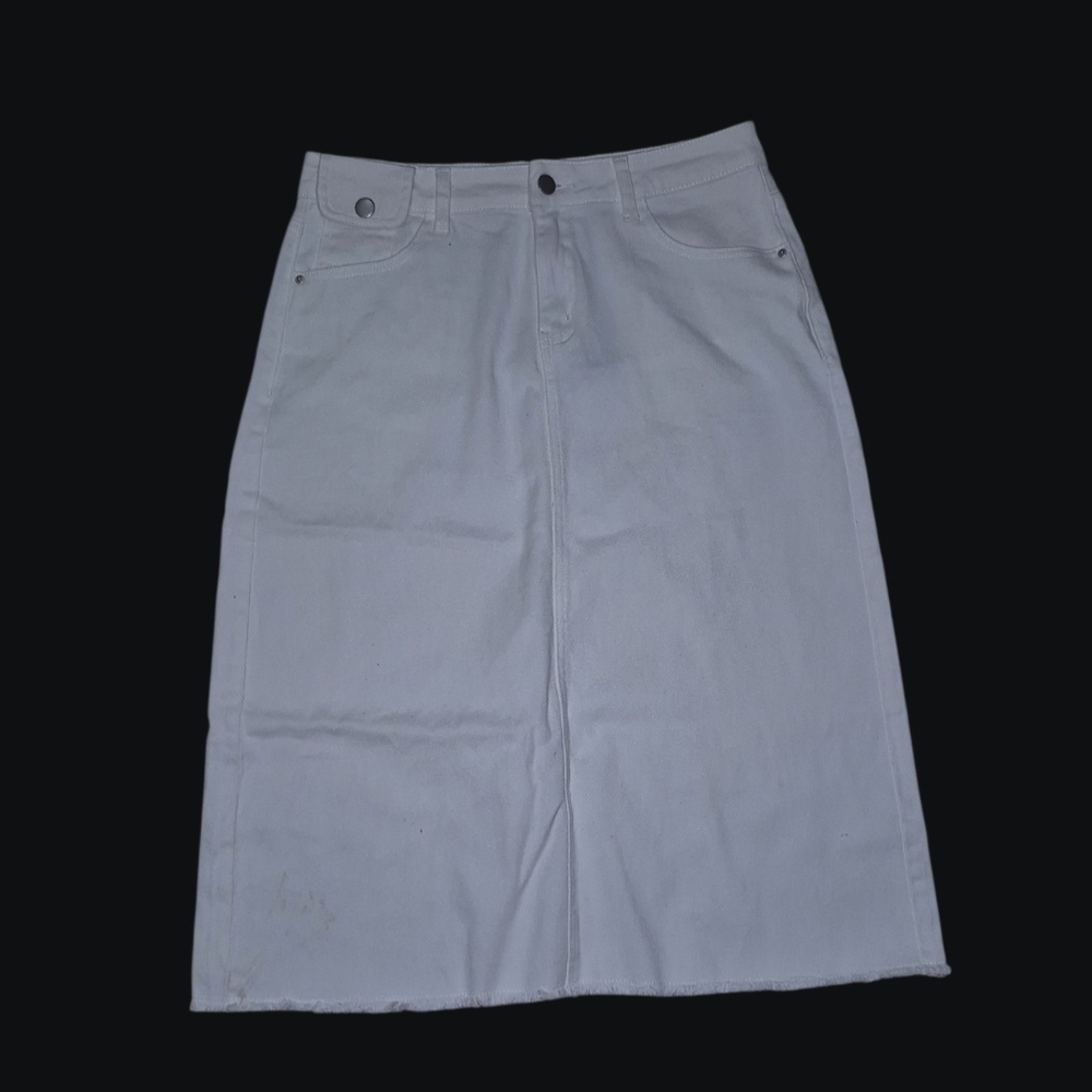 Allegra K Women's White Midi Skirt